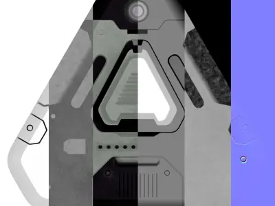 Sci-Fi Prop and Panel Material Texture