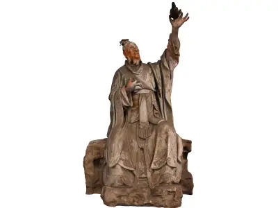 Deity Statue Sculpture12 3D model