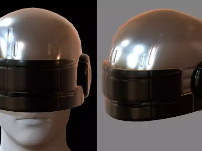 Helmet plastic mask protection pollution  Low-poly 3D model