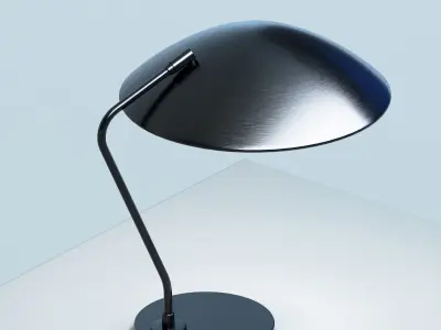 Metal Dome Table Reading Lamp 3D model