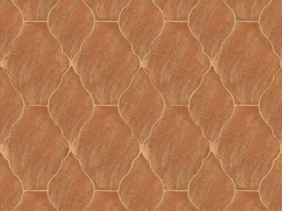 Arabesque Terracotta Tiles Texture