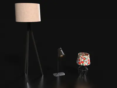 lights Low-poly 3D model