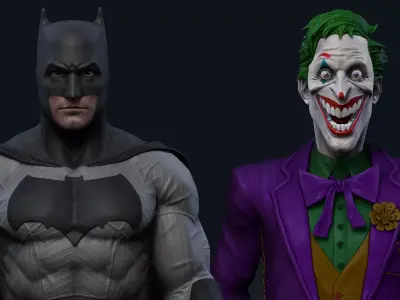 Batman and Joker - 3D Print 3D print model