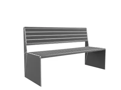Modern Bench pack 3 3D model