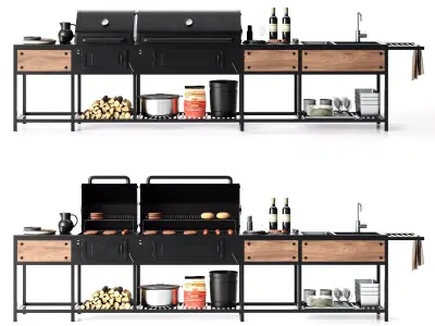 Barbecue 09 3D model