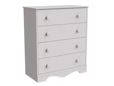 Heavenly 4 Drawers Chest Free 3D model