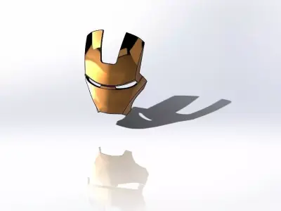 Iron Man Mark 2 and Mark 3 faceplate 3D model