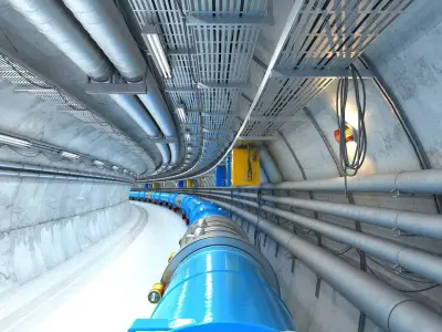 Large Hadron Collider Particle Accelerator 3D model