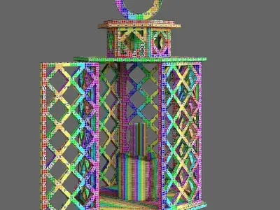 Lanterns police box 3D model