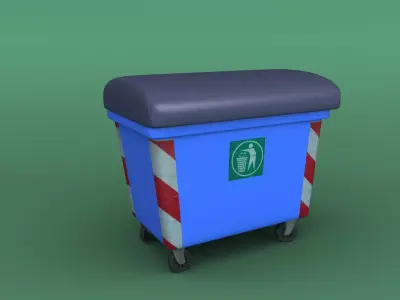 Dumpster Garbage bin 3D model 3D model