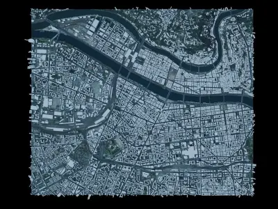 Lyon - France 3D model