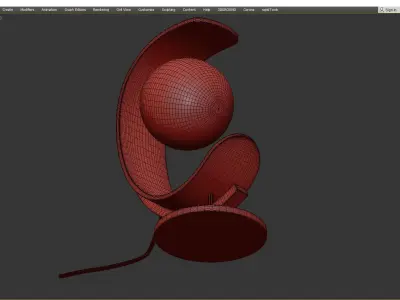 Mitzi Hl186201Agb 1 Light Table Lamp Low-poly 3D model