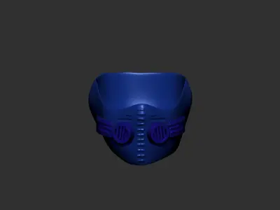 helmet high poly sculpt 3d printable  3D model