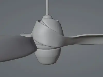 Gail Wave Ceiling Fan 3D model