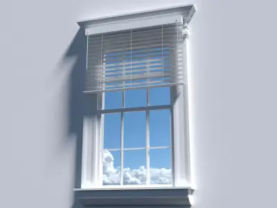 Victorian Window 3D Model Low-poly 3D model