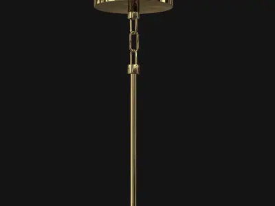 1950s Paris Street Lamp Pendant 3D model