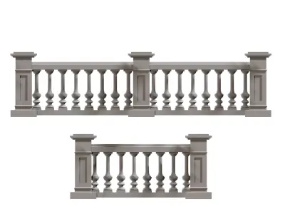Concrete Balustrade 3D print model