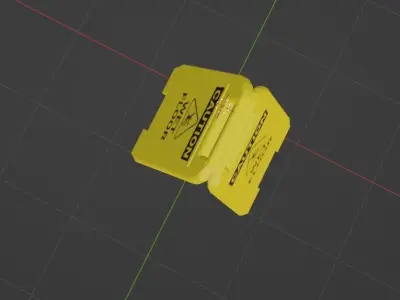 WET FLOOR SIGN 3D MODEL Low-poly 3D model