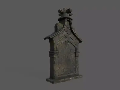 Tombstone Bloodborne Style  Low-poly 3D model