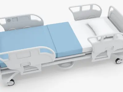 Medical - Hospital Bed 2 3D model