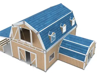 Stylized Barn 3D model