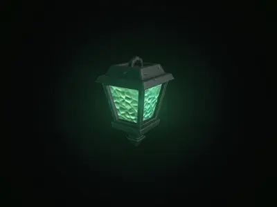 Stylized lamp 3D model
