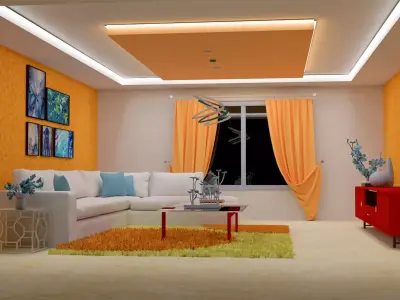Living Room 3D model