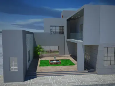 Contemporary Villa Design Project A90 DWG SketchUp 3D model