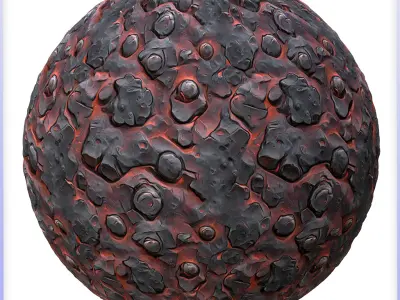 Stylized Lava Seamless Texture Texture