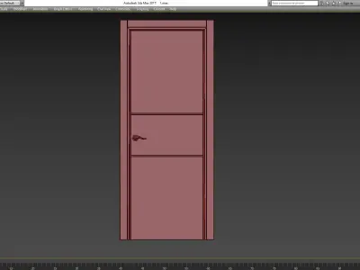 Gray Oak Belldinni Modern Interior Door 3d model Low-poly 3D model