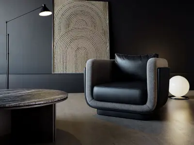 interior living room scene 53 3D model