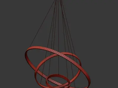 Ring Chandelier Collection  3D model
