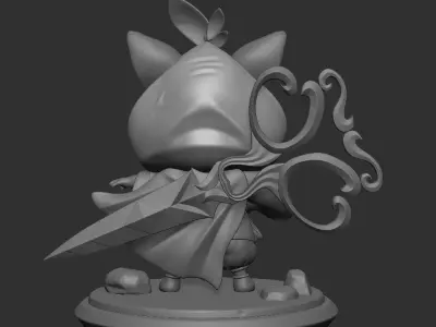 Scuplt In 3d Low-poly 3D model