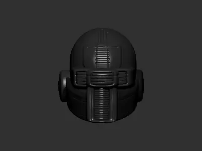 helmet high poly sculpt 3d printable ver 7 3D model 3D model