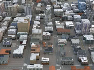 City 103 Low-poly 3D model