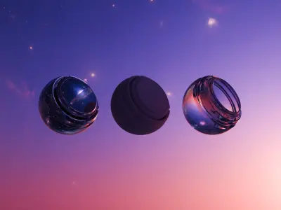 Pack 16 Galactic and starry HDRIs Low-poly 3D model