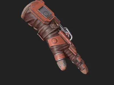  Scifi glove ver 10 Low-poly 3D model