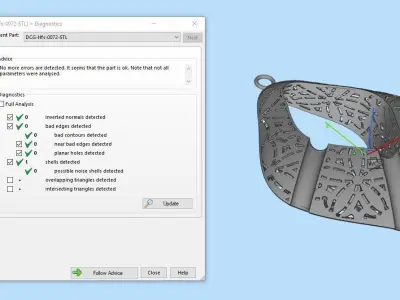 Half set 0072 3D print model