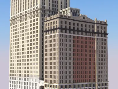 Whitehall Building and Annex 3D print model