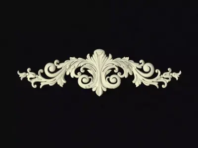 dekor shabby chic ornate embellishment 3D model