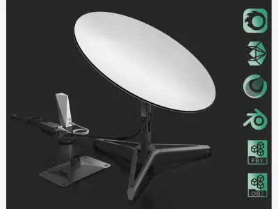 Starlink Satellite Internet Dish Gen 1  3D model