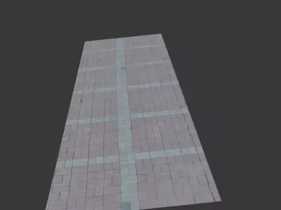  Pavement Tiles Scan Low-poly 3D model