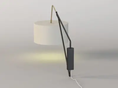 Mid Century Overarching Wall Sconce 3D model