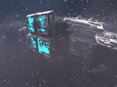 Starship - Full Render Scene 3D model