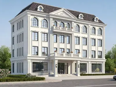 European-style architecture 3D model