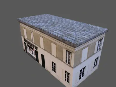 Building Lowpoly Low-poly 3D model get