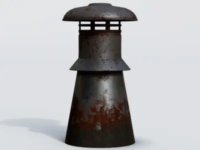 Roof Vent 20 Low-poly 3D model