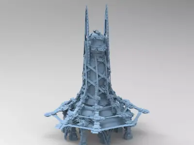 Scull Knight Tower Top 3D model