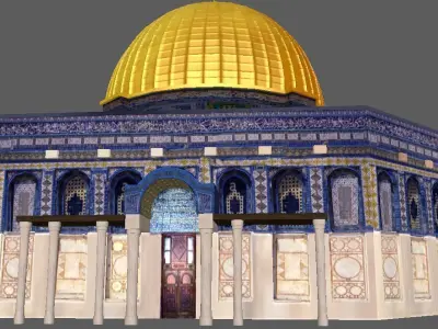 Dome of the Rock Jerusalem Aqsa 3D model