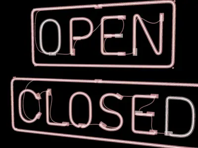 Open and Close Sign 3D model